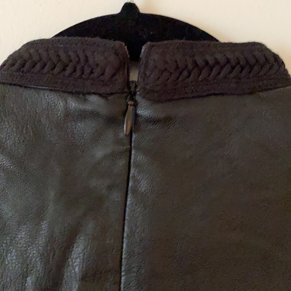 One Left - NWT HONEY PUNCH faux - vegan - leather mini dress - Picture 7 of 10